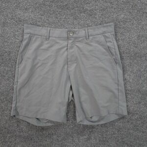Primo Shorts Mens 32 Gray 7" Stretch Chino Casual Golf Performance Golfing